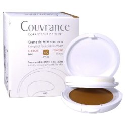 Avene Couvrance - Crema Compatta Colorata Uniformante con Protezione Solare Alta SPF 30 - Colore Miele
