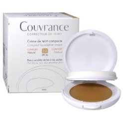 Avene Couvrance - Crema Compatta Colorata Uniformante con Protezione Solare Alta SPF 30 - Colore Naturale