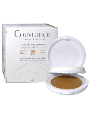 Avene couvrance - crema compatta colorata uniformante con protezione solare alta spf 30 - colore naturale Avene couvrance - crema compatta colorata uniformante con protezione solare alta spf 30 - colore naturale