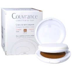 Avene Couvrance - Crema Compatta Colorata Uniformante con Protezione Solare Alta SPF 30 - Colore Sole