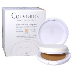 Avene Couvrance - Crema Compatta Colorata Uniformante Oil-Free con Protezione Solare Alta SPF 30 - Colore Porcellana