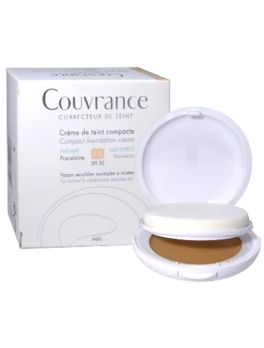 Avene couvrance - crema compatta colorata uniformante oil-free con protezione solare alta spf 30 - colore porcellana Avene couvrance - crema compatta colorata uniformante oil-free con protezione solare alta spf 30 - colore porcellana
