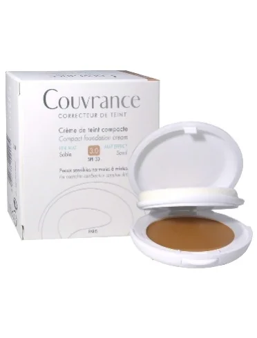 Avene couvrance - crema compatta colorata uniformante oil-free con protezione solare alta spf 30 - colore sabbia Avene couvrance - crema compatta colorata uniformante oil-free con protezione solare alta spf 30 - colore sabbia