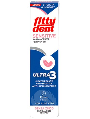 Fittydent sensitive pasta adesiva con aloe vera 40 g