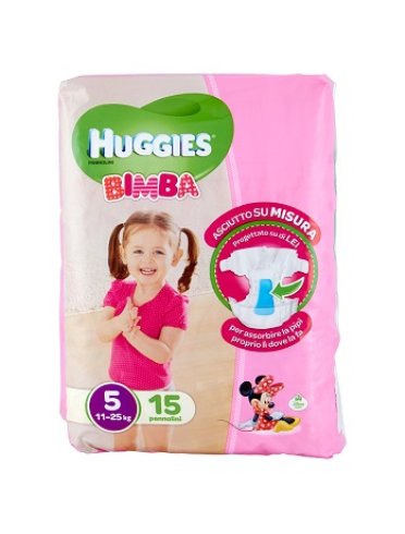 Pannolino huggies base girl 5 15 pezzi