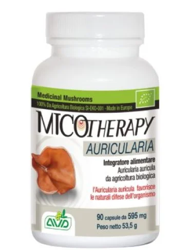 Micotherapy auricularia - integratore per difese immunitarie - 90 capsule Micotherapy auricularia - integratore per difese immunitarie - 90 capsule