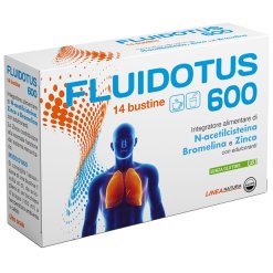 Fluidotuss 600 Integratore Vie Respiratorie 14 Bustine