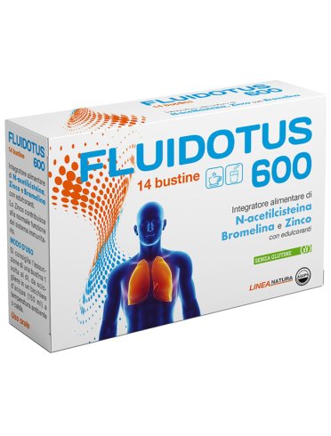Fluidotuss 600 integratore vie respiratorie 14 bustine