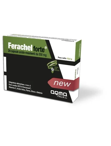 Ferachel forte integratore di ferro 24 compresse Ferachel forte integratore di ferro 24 compresse