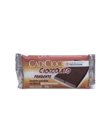 Cadicioc - barretta al cioccolato fondente con fibra di glucomannano - 1 pezzo