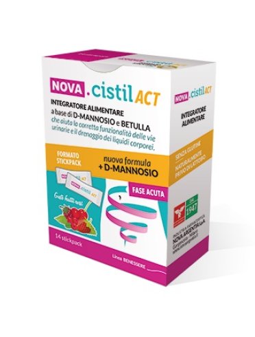 Nova cistil act - integratore per il benessere delle vie urinarie - 14 stick