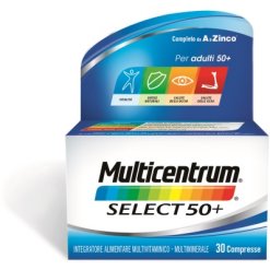 Multicentrum Select 50+ - Integratore Multivitaminico - 30 Compresse