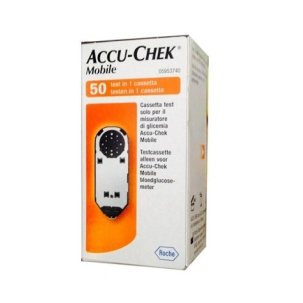 STRISCE MISURAZIONE GLICEMIA ACCU-CHEK MOBILE 50 TEST MIC 2