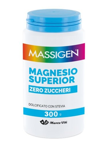 Massigen magnesio superior zero zuccheri - integratore per la funzione muscolare - 300 g