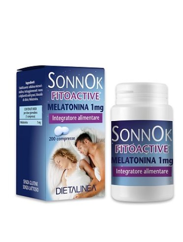 Sonnok fitoactive melatonina 1mg 200 compresse dietalinea