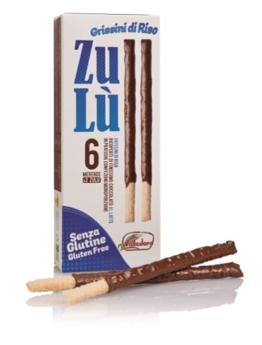 Zulu' grissini di riso con cioccolato finissimo al latte 12x 11,66 g