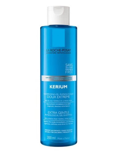 La roche-posay kerium - shampoo gel dolcezza estrema per capelli sensisibili - 200 ml