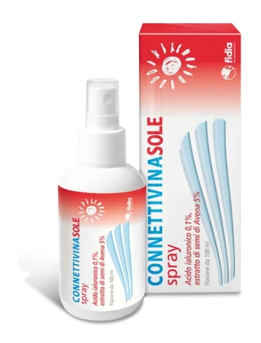 Connettivina sole spray - trattamento delle scottature ed eritemi solari - 100 ml Connettivina sole spray - trattamento delle scottature ed eritemi solari - 100 ml