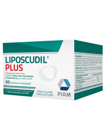 Liposcudil plus - integratore per il controllo del colesterolo - 30 bustine orosolubili