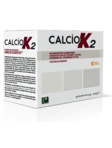 Calcio k2 integratore per le ossa 40 bustine