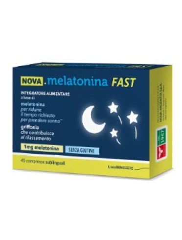 Nova melatonina fast - integratore per favorire il sonno - 45 compresse