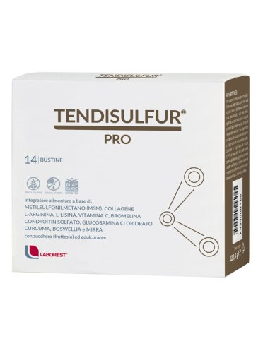 Tendisulfur pro - integratore per il benessere della articolazioni - 14 bustine