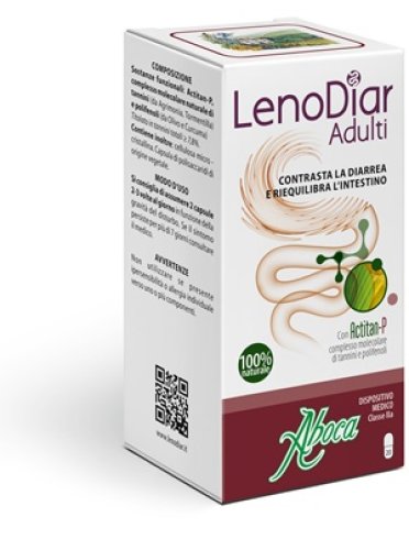 Aboca lenodiar adulti - trattamento della diarrea - 20 capsule