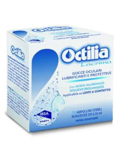 Octilia lacrima - collirio lubrificante e protettivo - 20 flaconcini monodose Octilia lacrima - collirio lubrificante e protettivo - 20 flaconcini monodose