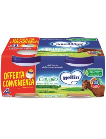 Mellin omogeneizzato cavallo 4x80g Mellin omogeneizzato cavallo 4x80g