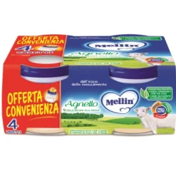 Mellin Omogeneizzato Agnello 4x80g