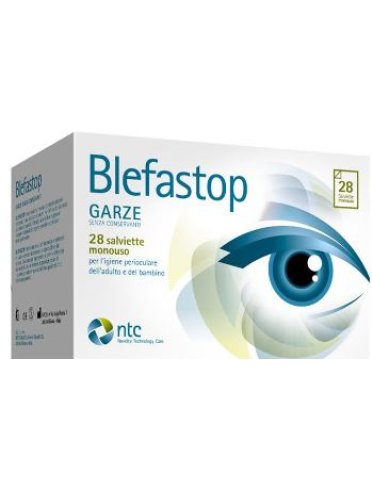 Blefastop garza con hy-ter in cotone piegata con filo di bario 28 pezzi