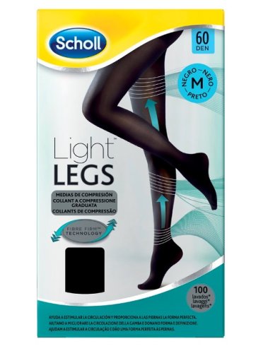 Scholl lightlegs 60 denari taglia m colore nero 1 paio