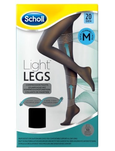 Scholl lightlegs 20 denari taglia m colore nero 1 paio