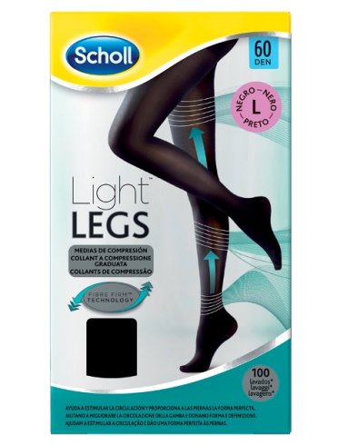 Scholl lightlegs 20 denari taglia l colore nero 1 paio