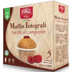 VIALL FIBER MUFFIN INTEGRALE FARCITO AL LAMPONE 185 G