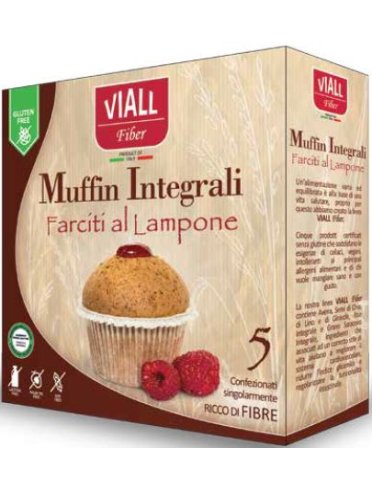 Viall fiber muffin integrale farcito al lampone 185 g