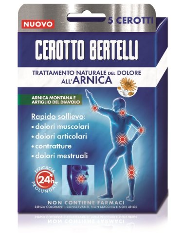 Bertelli cerotto arnica astuccio 5 pezzi