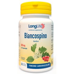 LongLife Biancospino 300 mg - Integratore per la Funzione Cardiovascolare - 60 Capsule