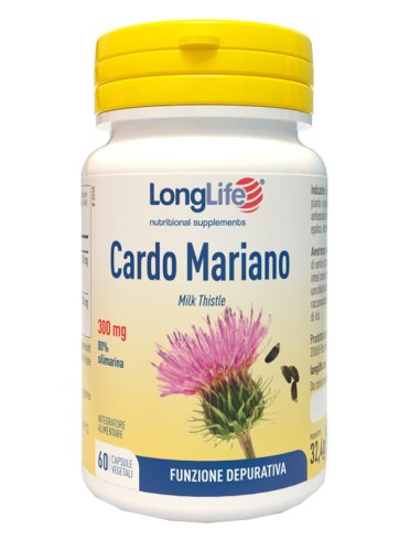 Longlife cardio mariano 300 mg - integratore depurativo - 60 capsule