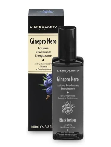 Ginepro nero lozione deodorante energizzante 100 ml Ginepro nero lozione deodorante energizzante 100 ml
