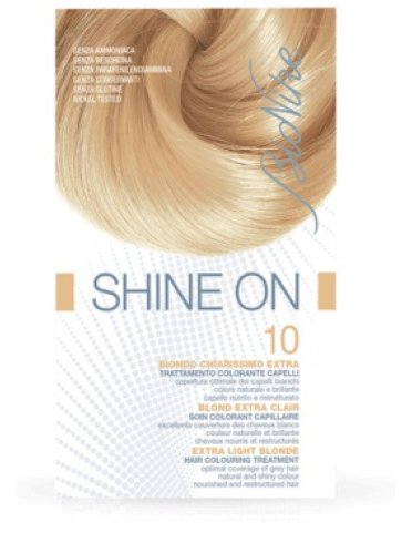 Bionike shine on - tintura permanente capelli - colore 10 biondo chiarissimo extra