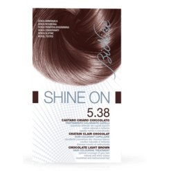 BioNike Shine On - Tintura Permanente Capelli - Colore 5.38 Castano Chiaro Cioccolato - 125 ml