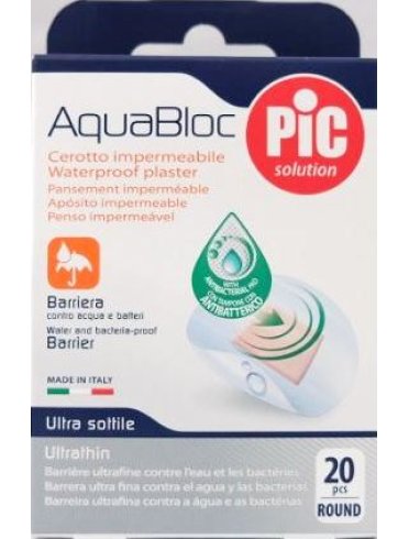 Cerotto pic aquabloc diametro 22 5mm 20 pezzi