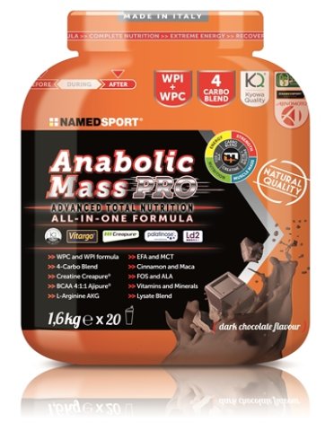 Named sport anabolic mass pro dark chocolate integratore proteico 1600 g