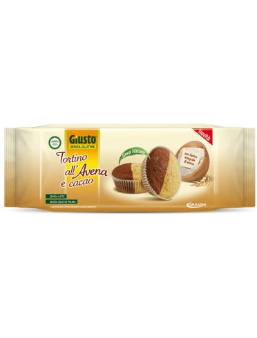 Giusto senza glutine tortino avena e cacao 180 g