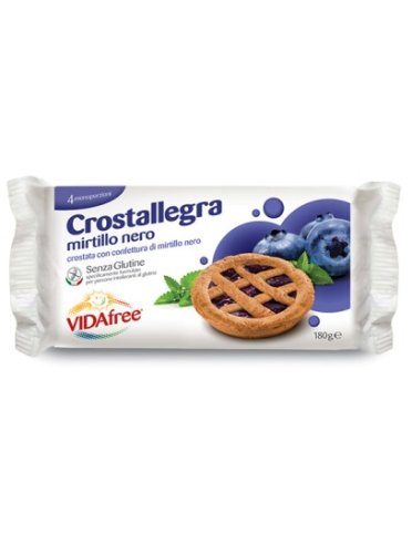 Vidafree crostallegra mirtillo nero 180 g