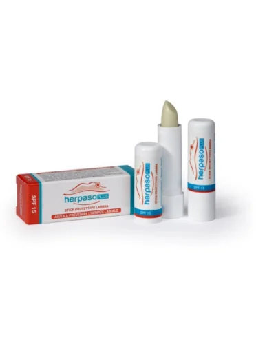 Herpaso plus spf15 stick protettivo labbra Herpaso plus spf15 stick protettivo labbra