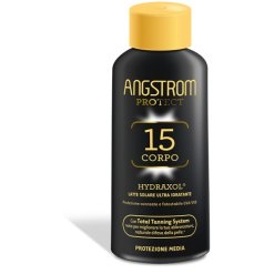 Angstrom Protect Hydraxol - Latte Solare Corpo Ultra Idratante con Protezione Media SPF 15 - 200 ml