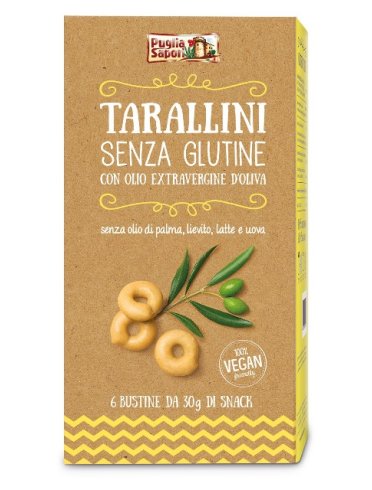 Puglia sapori tarallini classici con olio extravergine di oliva 6 pezzi 30 g