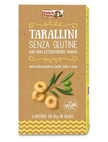 Puglia sapori tarallini classici con olio extravergine di oliva 6 pezzi 30 g Puglia sapori tarallini classici con olio extravergine di oliva 6 pezzi 30 g